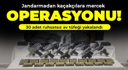 Jandarmadan kaçakçılara mercek operasyonu