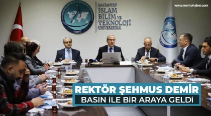 Rektör Şehmus Demir basın ile bir araya geldi