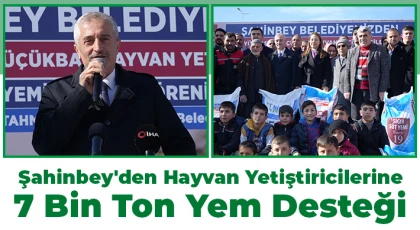 Şahinbey'den hayvan yetiştiricilerine destek