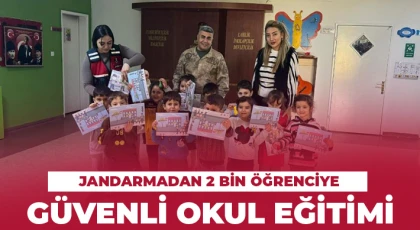 Jandarmadan 2 bin öğrenciye güvenli okul eğitimi