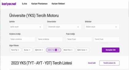 YKS Tercih Sürecini Kolaylaştıran Dijital Yardımcılar: Tercih Robotu