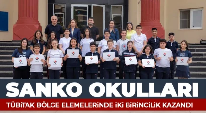 SANKO Okulları bölge elemelerinde iki birincilik kazandı