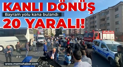 Bayram yolu kana bulandı! 3 kazada 20 yaralı