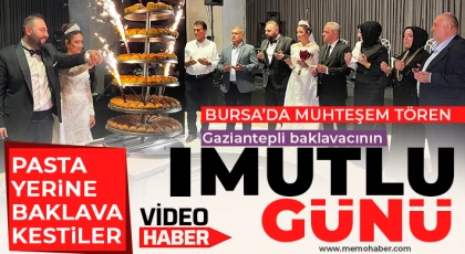 Gaziantepli baklavacının mutlu günü 