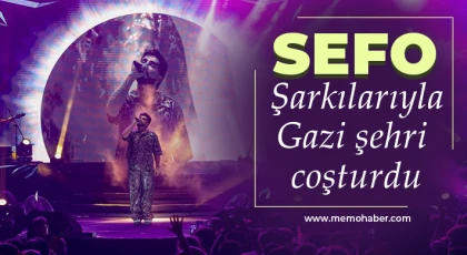 Sefo, şarkılarıyla Gazi şehri coşturdu