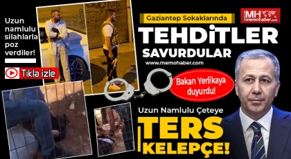 Gaziantep'te uzun namlulu silahlarla poz veren şüpheliler yakalandı