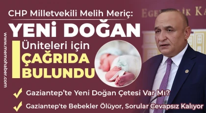 CHP Milletvekili Melih Meriç: Yeni doğan üniteleri için çağrıda bulundu