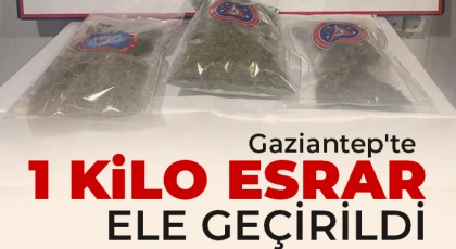 Gaziantep'te 1 kilo esrar ele geçirildi