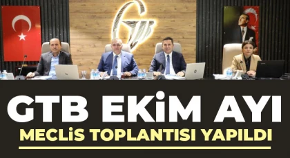  GTB Ekim ayı meclis toplantısı yapıldı