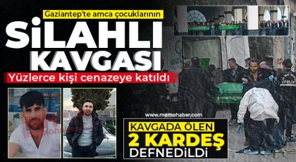 Amca çocuklarının kavgasında ölen 2 kardeş defnedildi