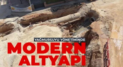 Çağdaş Mahallesinde yağmur suyu sorunu için kalıcı çözüm