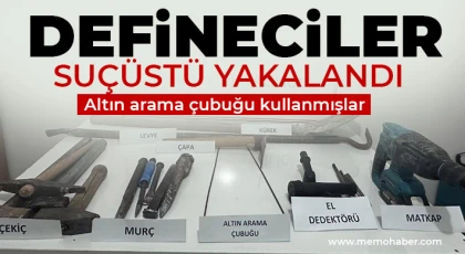 Gaziantep'te defineciler suçüstü yakalandı 