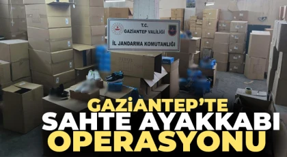 Gaziantep’te sahte ayakkabı operasyonu