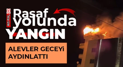 Gaziantep'te yangın! Alevler geceyi aydınlattı 