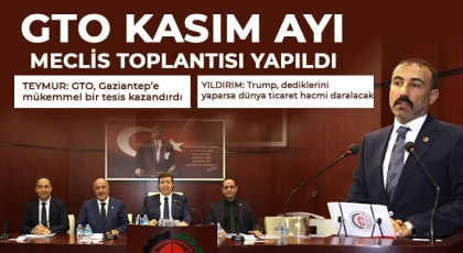 GTO’da kasım ayı meclis toplantısı yapıldı