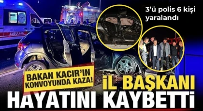 Kazada Milli Yol Partisi İl Başkanı hayatını kaybetti, 6 kişi yaralandı