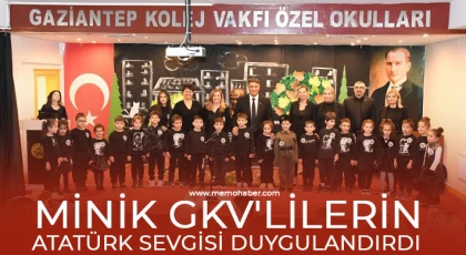 Minik GKV'lilerin Atatürk sevgisi duygulandırdı