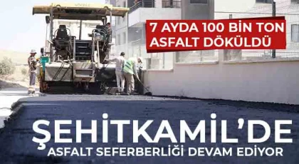 Şehitkamil’de asfalt seferberliği devam ediyor