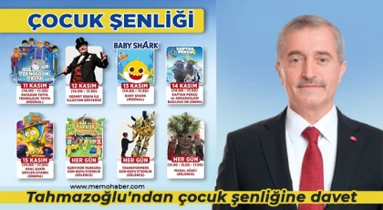 Tahmazoğlu'ndan çocuk şenliğine davet