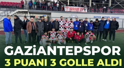 Gaziantepspor 3 puanı 3 golle aldı