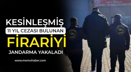 Kesinleşmiş 11 yıl cezası bulunan firariyi jandarma yakaladı