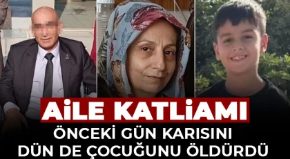 Koca vahşeti devam etti: Önceki gün karısını, dün de çocuğunu öldürdü