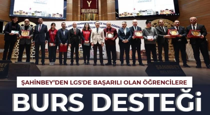  Şahinbey’den LGS'de başarılı olan öğrencilere burs desteği