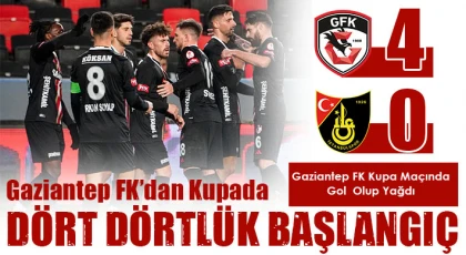 Gaziantep FK'dak Kupada Müthiş Başlangıç