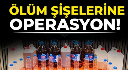 Gaziantep'te 55 litre sahte alkol ele geçirildi