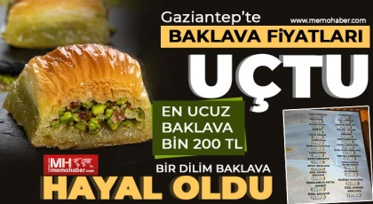 Gaziantep'te Baklava Fiyatları Uçtu!