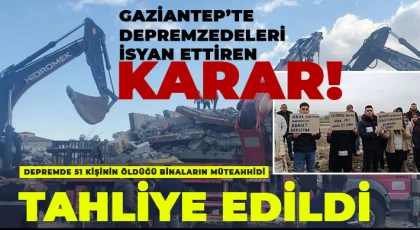 Gaziantep'te depremde yakınlarını kaybeden depremzedeler adalet arıyor