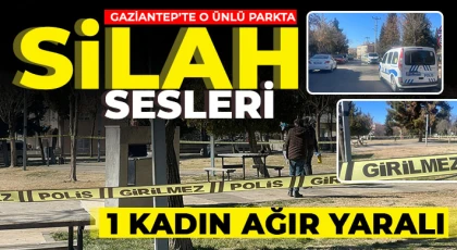 Gaziantep’te o ünlü parkta silahla sesleri! 1 kadın ağır yaralı 