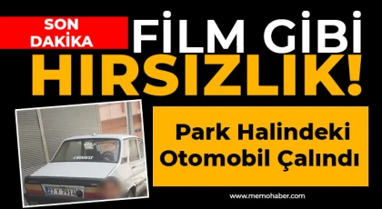 Gaziantep'te Park Halindeki Otomobil Çalındı