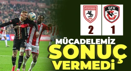 Geriye Düştük! Samsunspor - Gaziantep FK : 2 - 1