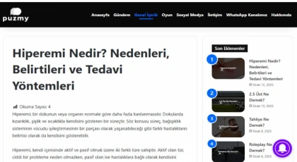 Hiperemi Nedir? Nedenleri, Türleri ve Tedavi Yöntemleri