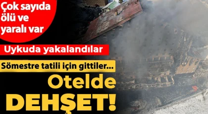 Kartalkaya’da otel yangını: Ölü ve yaralılar var