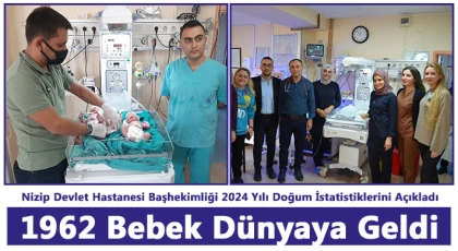 Nizip Devlet Hastanesi Başhekimliği 2024 Yılı Doğum İstatistiklerini Açıkladı