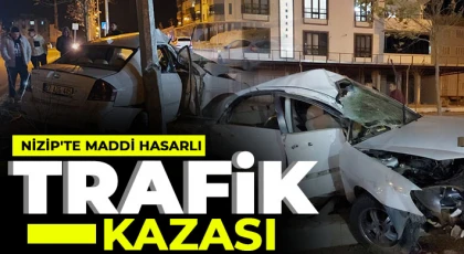 Nizip'te Maddi Hasarlı Trafik Kazası