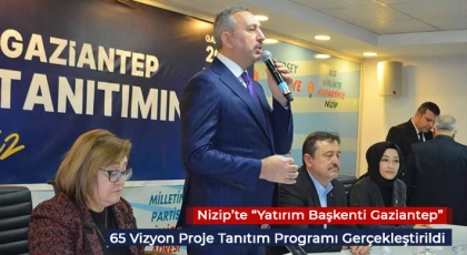 Nizip’te “Yatırım Başkenti Gaziantep” 65 Vizyon Proje Tanıtım Programı Gerçekleştirildi