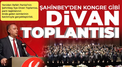 Şahinbey’den kongre gibi divan toplantısı