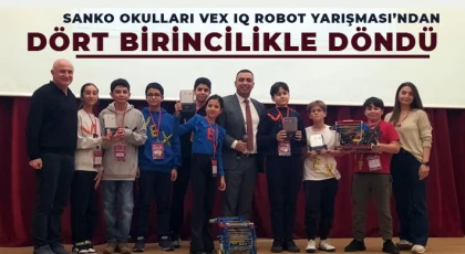 SANKO Okulları VEX IQ Robot Yarışması’ndan dört birincilikle döndü