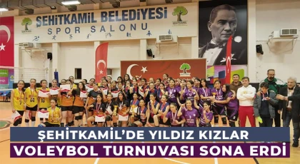 Şehitkamil’de Yıldız Kızlar Voleybol Turnuvası Sona Erdi