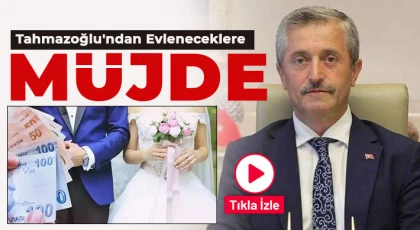 Tahmazoğlun'dan yeni evleneceklere destek!