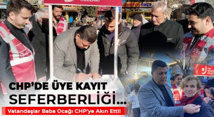 CHP’de Üye Kayıt Seferberliği…