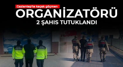 Gaziantep'te kaçak göçmen organizatörü 2 şahıs tutuklandı