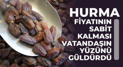 Hurma fiyatının sabit kalması vatandaşın yüzünü güldürdü