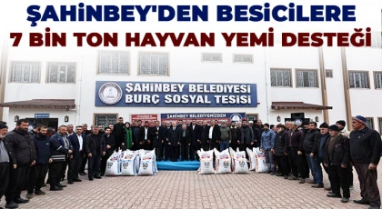 Şahinbey'den besicilere 7 bin ton hayvan yemi desteği