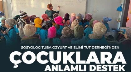 Sosyolog Tuba Özyurt ve Elimi Tut Derneği’nden Çocuklara Anlamlı Destek