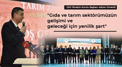 Ünverdi: Gıda ve tarım sektörümüzün gelişimi ve geleceği için yenilik şart