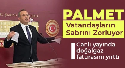 Canlı yayında doğalgaz faturasını yırttı